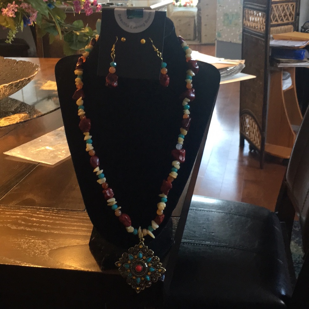 Custom Necklace Set w/ semi-precious Stones